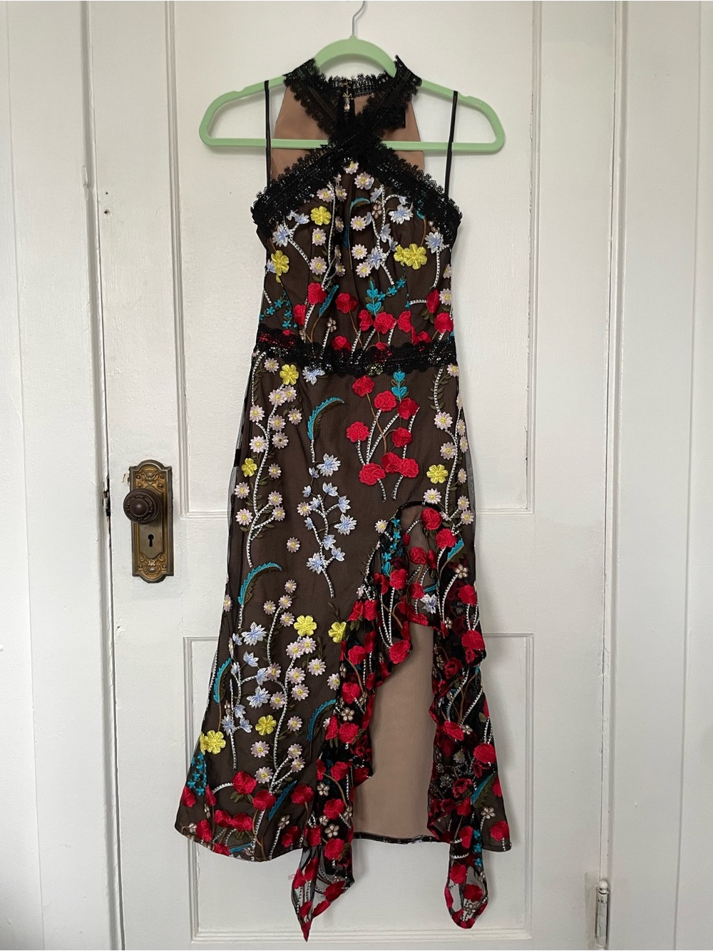 Bronx & Banco Embroidered Flower Dress